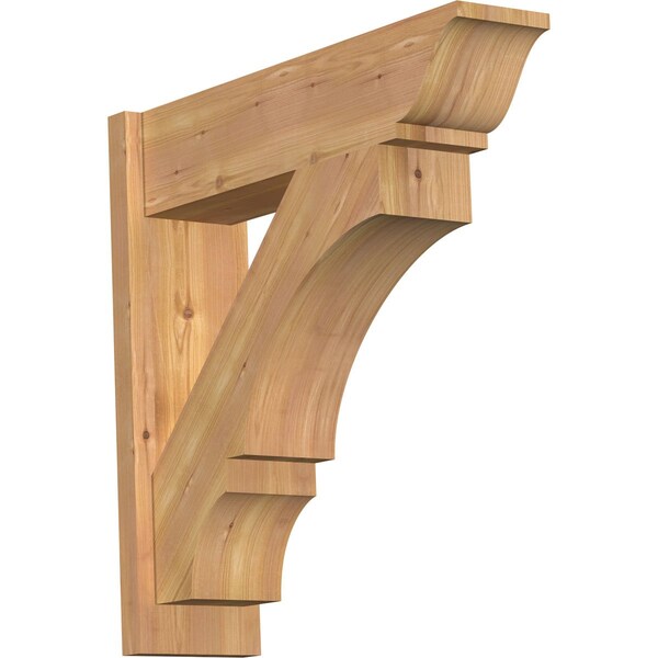Ekena Millwork Balboa Smooth Traditional Outlooker, Western Red Cedar, 7 1/2"W x 28"D x 28"H OUT08X28X28BOA01SWR - main